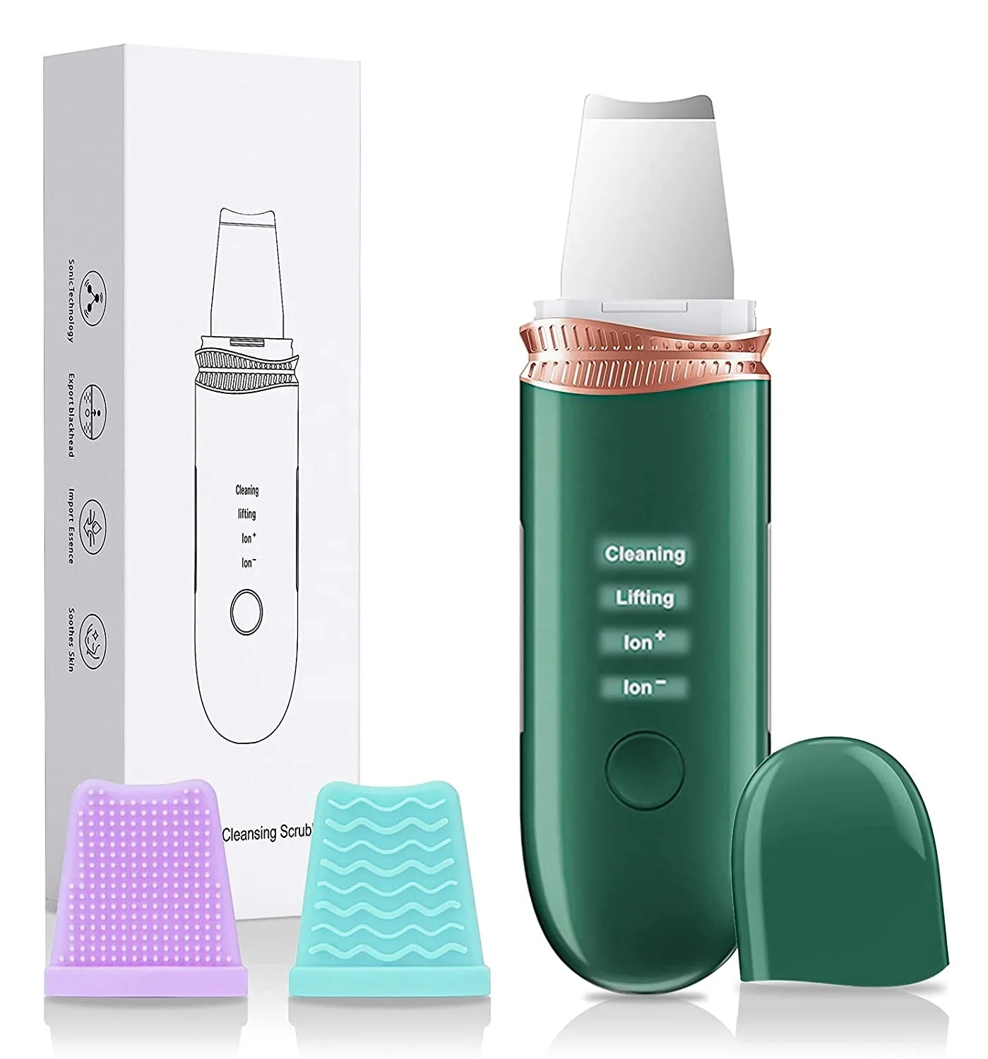 New Version 2023 Portable Electric Facial Dead Skin Peeling Deep Cleansing  Ultrasonic Skin Scrubber