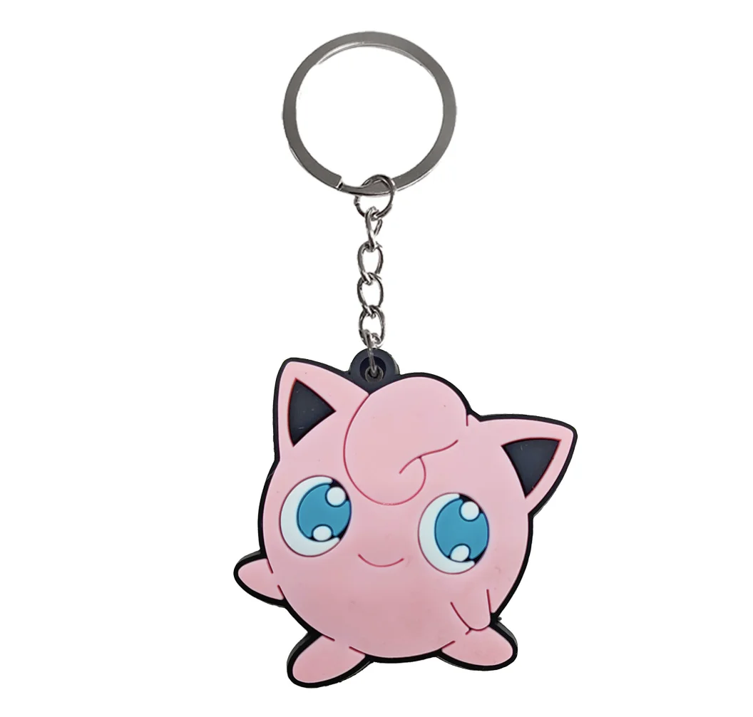 High Quality Custom Cartoon Animal Soft Rubber Keychain Free Design Silicone Figure Keychain Custom Soft Cartoon Pvc