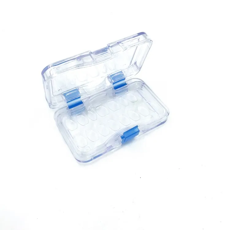 Big stocks Plastic Clear  Elastic Dental Veneer Membrane Box for 12pcs Veneer Packing