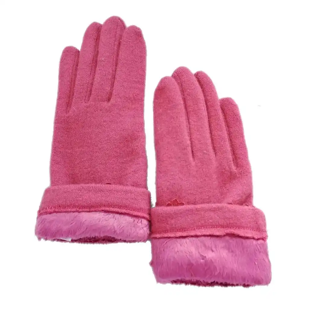 
Warm hands warmer red plain gift cheap windproof women accessories winter wool gloves 