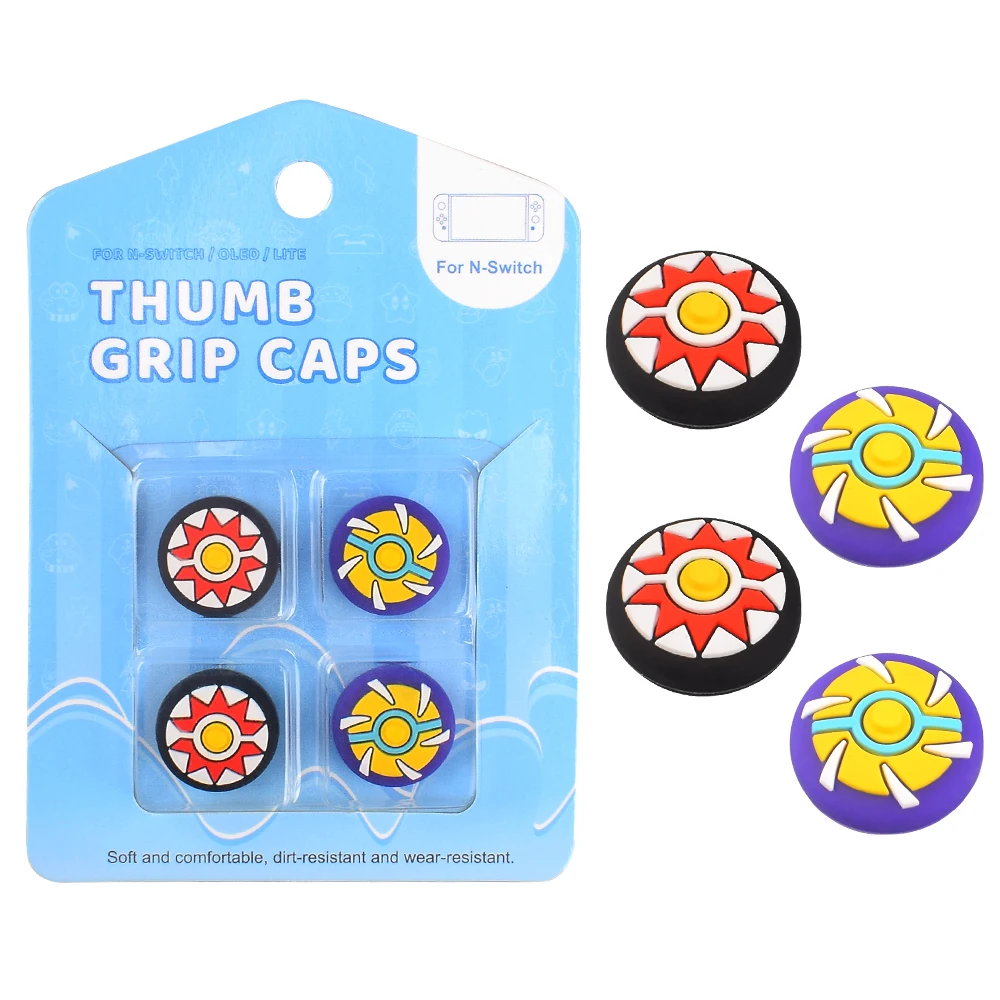 Sports Thumb Grip Compatible with Nintendo Switch/Switch OLED/Switch Lite Console, Soft Silicone Analog Stick Button Cover