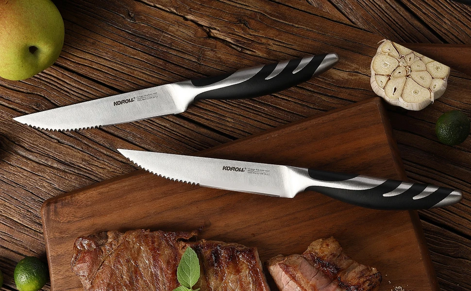 Steak Knives Luxury Style Stainless Steel 5CR15SS Customized 4PCS Steak Knife Set 6PCS With Gift Box Packing