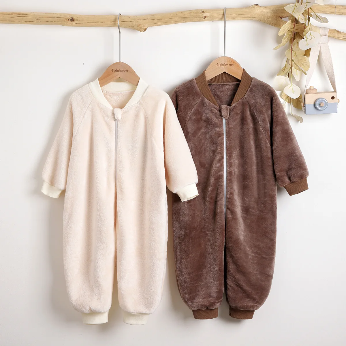 
new products various Super thick jumpsuit+sleepwear Plus cashmere baby winter clothes 