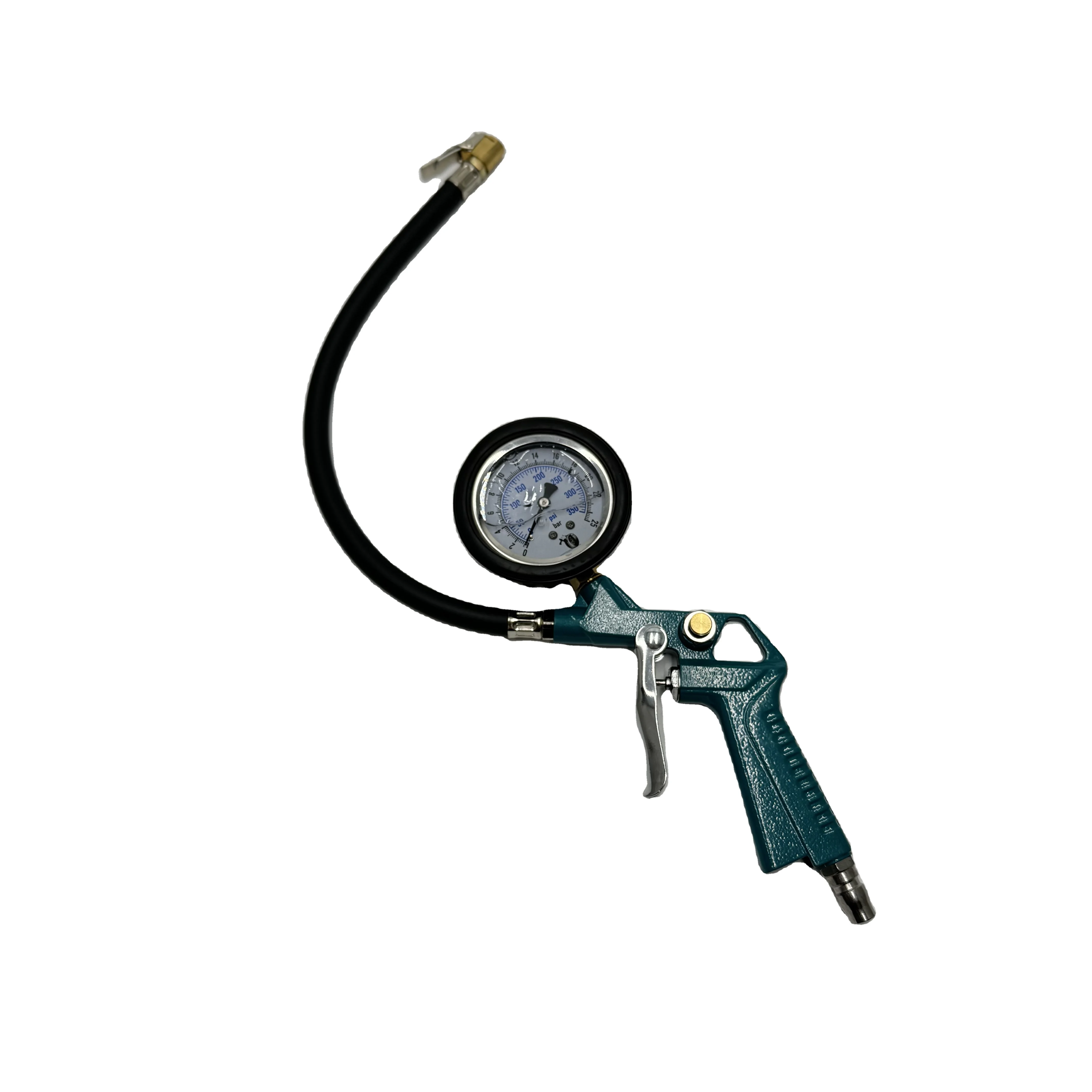 350psi Car Tire Pressure  Gauge  Inflator with rubber hose and meter