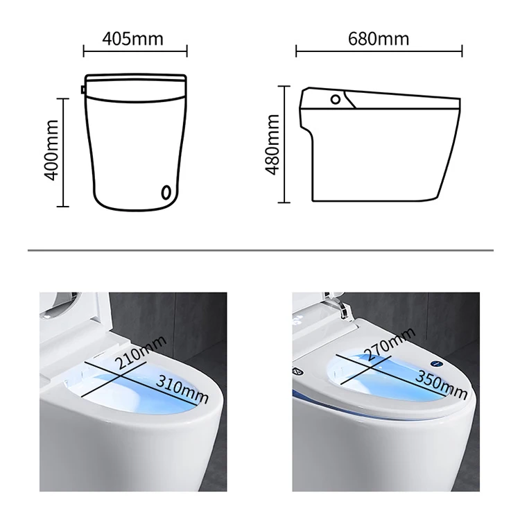 Wholesale Bathroom Automatic Toilet Siphon Jet Flushing Elongated Electric Toilet Ceramic Smart Toilet