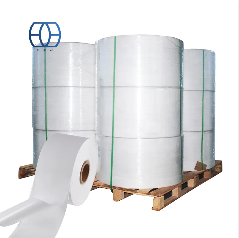 self-adhesive pp synthetic thermal paper label material jumbo roll
