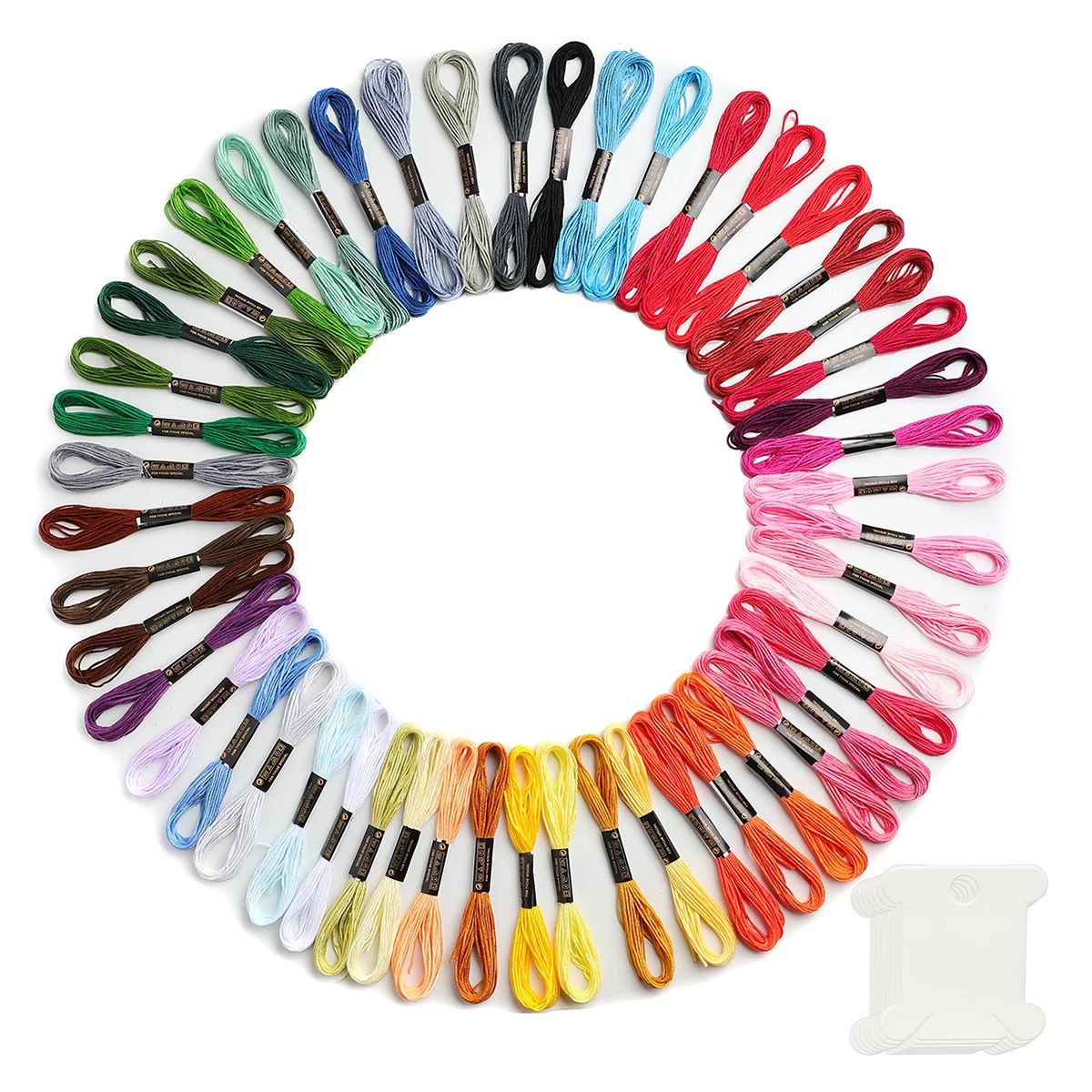  Cross Stitch Threads for Needlepoint Crafts Flos with floss set Rainbow Color Embroidery