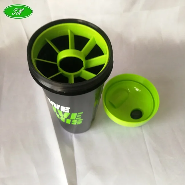 Custom Logo Protein Shaker Bottle BPA Free Loop Top Gym Bottle Blender Protein Shaker Cup