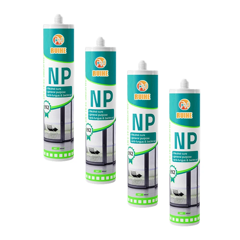 White transparent neutral waterproof structure NP acid acetate silicone sealant OEM 100% silicone sealant