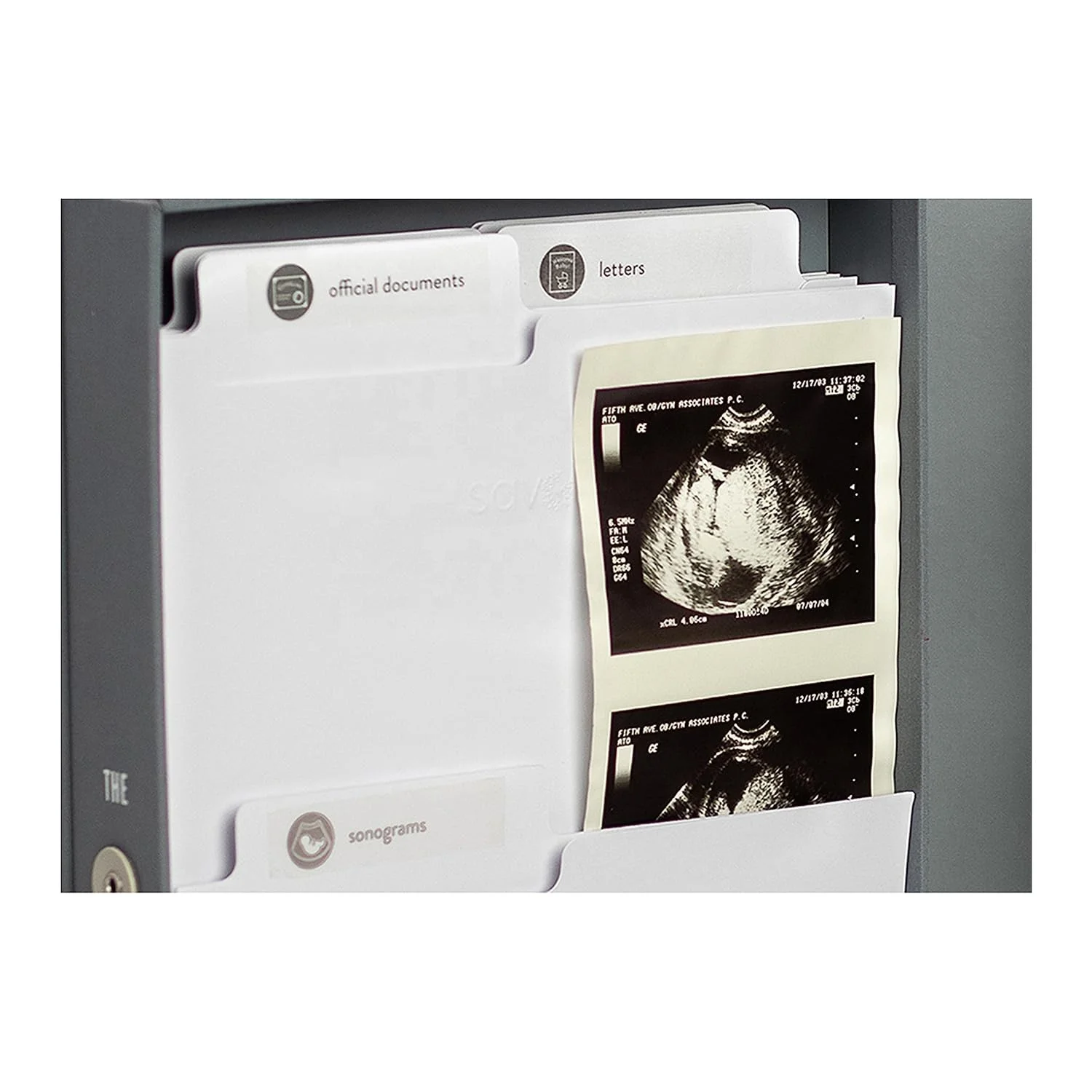 Newborn Memory Organizer with Labels for Pregnancy Baby Keepsake Organizer Box