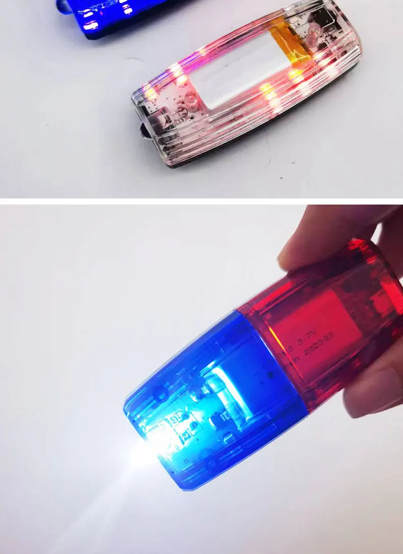 Traffic strobe flashing light led warning rechargeable shoulder light