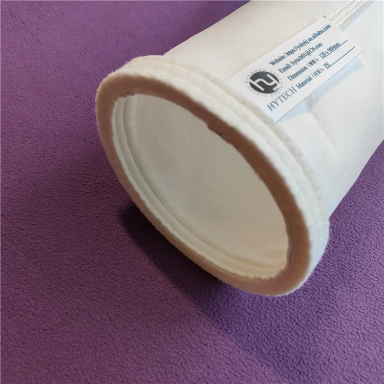 500 550 600 gsm PE PET needle felt non woven filter sock Industrial Polyester Filter Bag for Dust Collection Filter