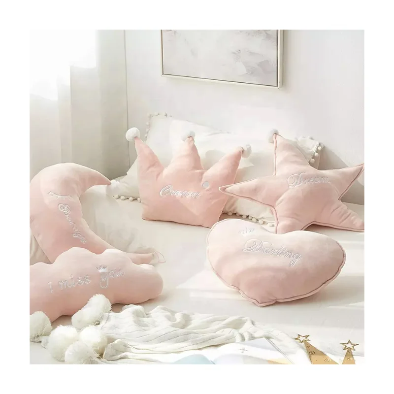 Хорошая цена милые детские подушки для спальни детская комната Декор плюшевые игрушки с Луной детей