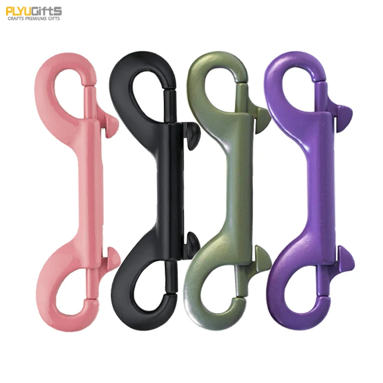 Manufacturer Cheap Wholesale Black Paint Pink Green Double Ended Bolt Snap Trigger Hook Snap Hook With Logo
