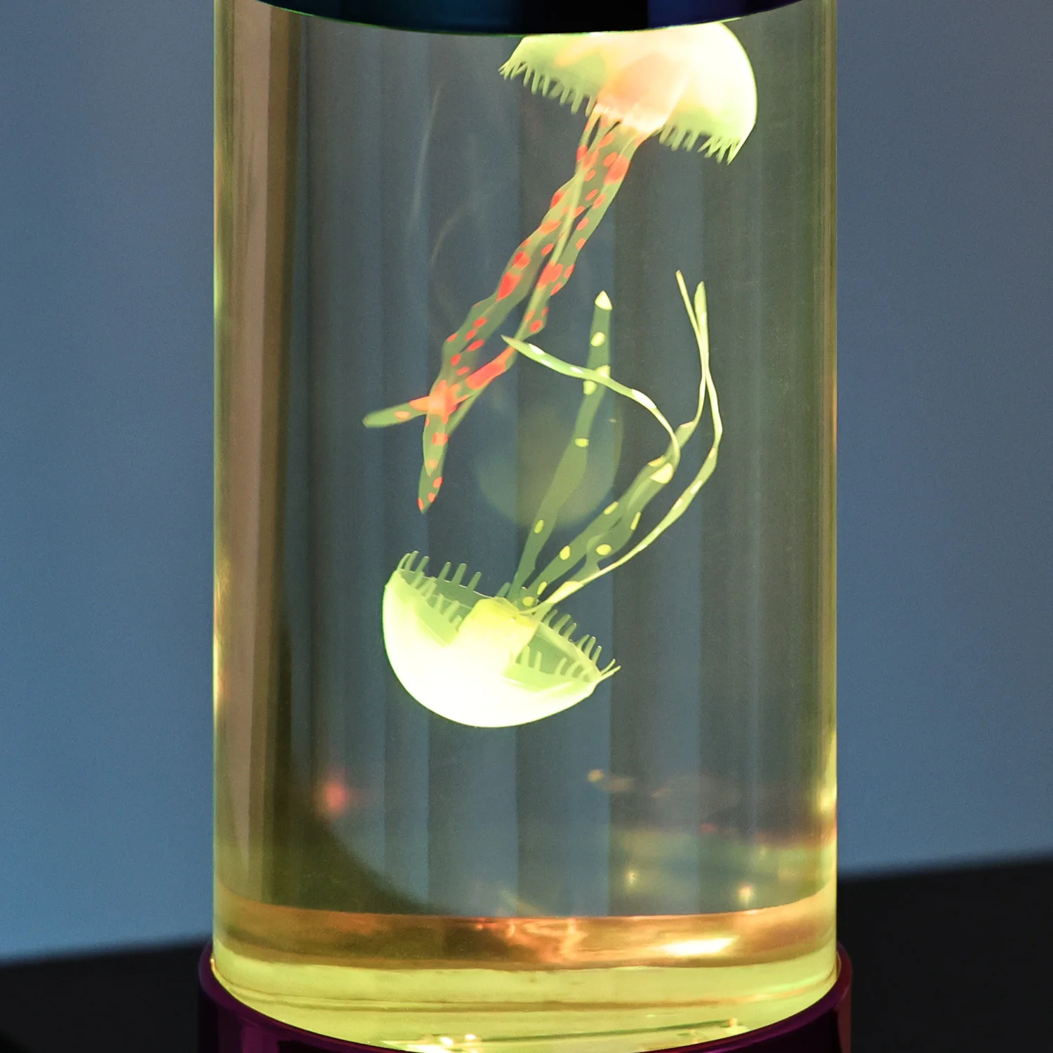 Newly Small party Kids rotundity Colored glaze plastic base kid gift home party decor led jellyfish Light
