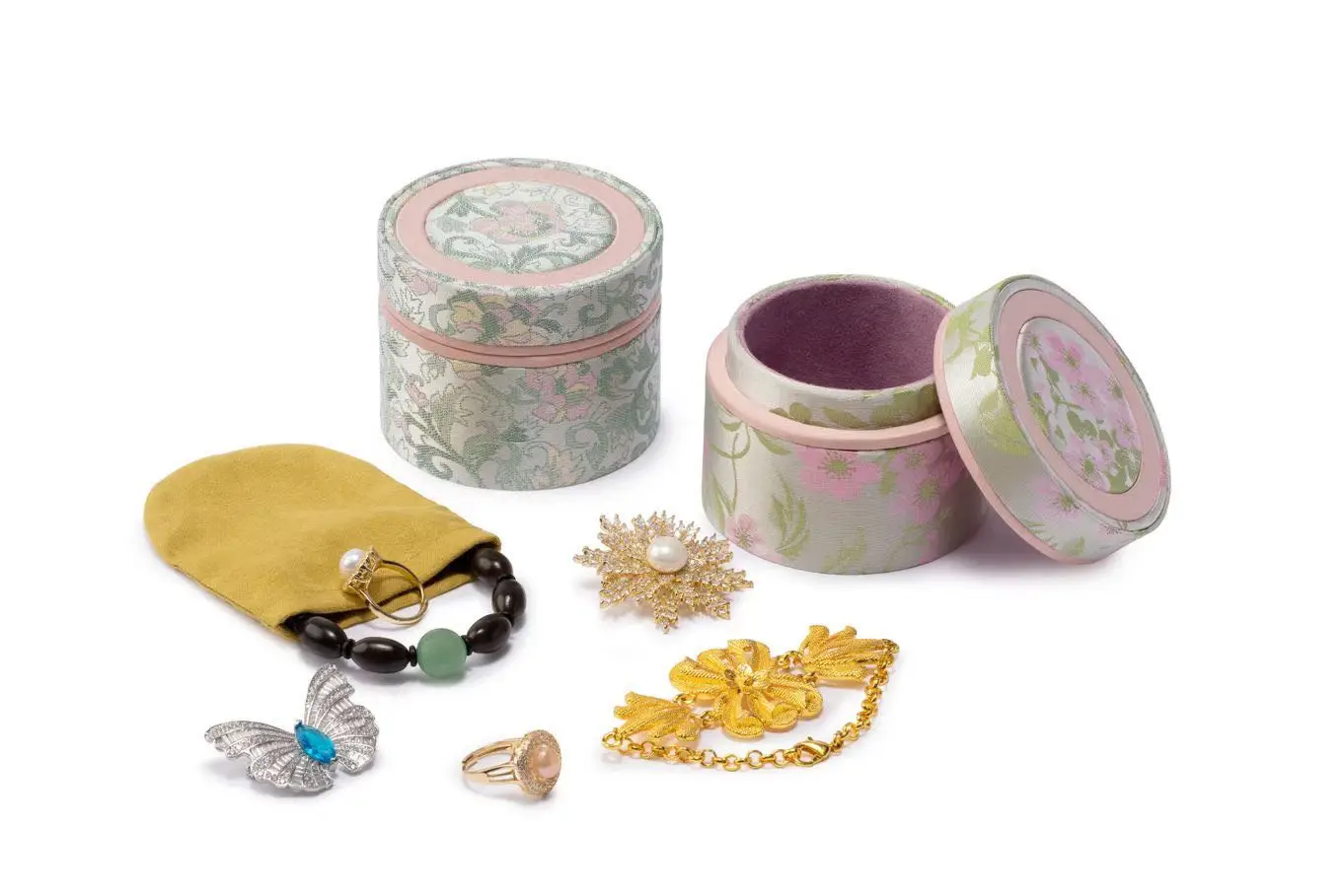 High-End Small Mini Cardboard Jewelry Box Luxury  Gift Box for Rings and Bracelets
