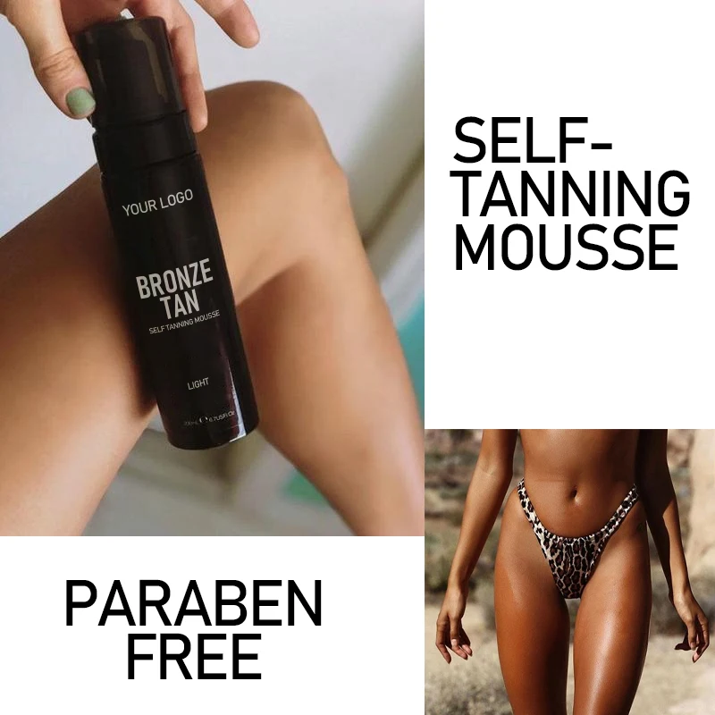 OEM/ODM Private Label Dark Self Tanning Mousse Sun Tan Products High Quality Manufacturer In China