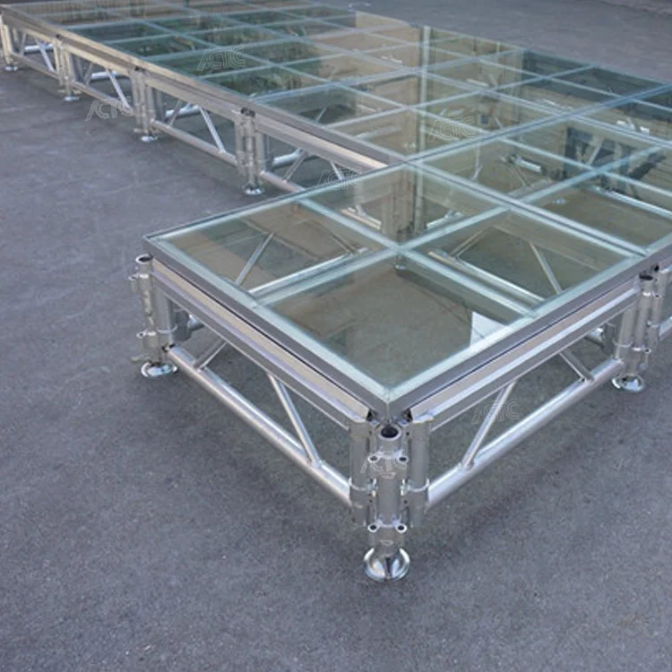 CE Portable Outdoor Portable plexiglass Stage platform Used aluminum Mobile Stage Platform with step