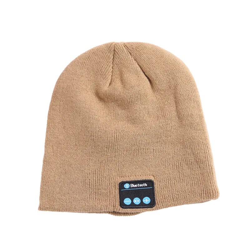 
2021 Wholesale Custom Embroidered Beanie Bluetooth Headphones Music Knitted Plain Women Winter Hats For Adults Manufacturer 