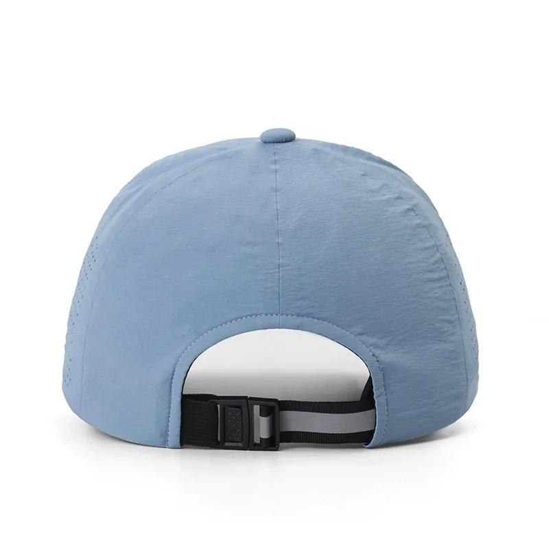 Custom Embroidery DRIP GLUE Logo Summer Lightweight Quick Drying Sun Hat Uv Protection Mesh Baseball Cap For Outdoor Sports