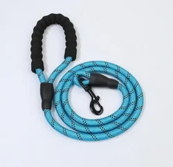 Large Running Reflective Strong Dog Leash with Comfortable Padded Handle Nylon Rope Pet Dog Leash