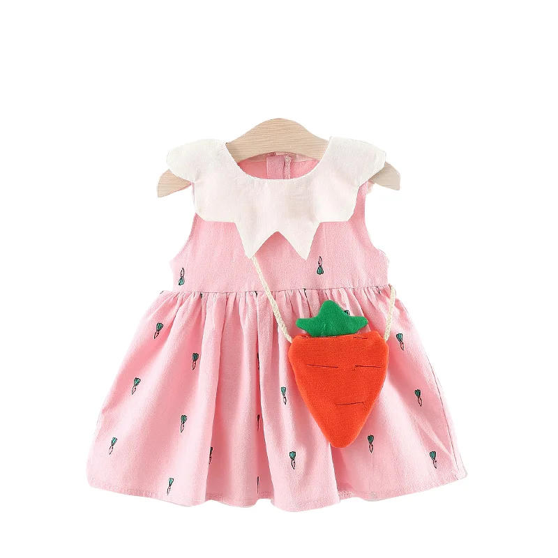 
cotton baby kids girls cotton floral pattern cool fashion smocked little girls kid infant dress suit 