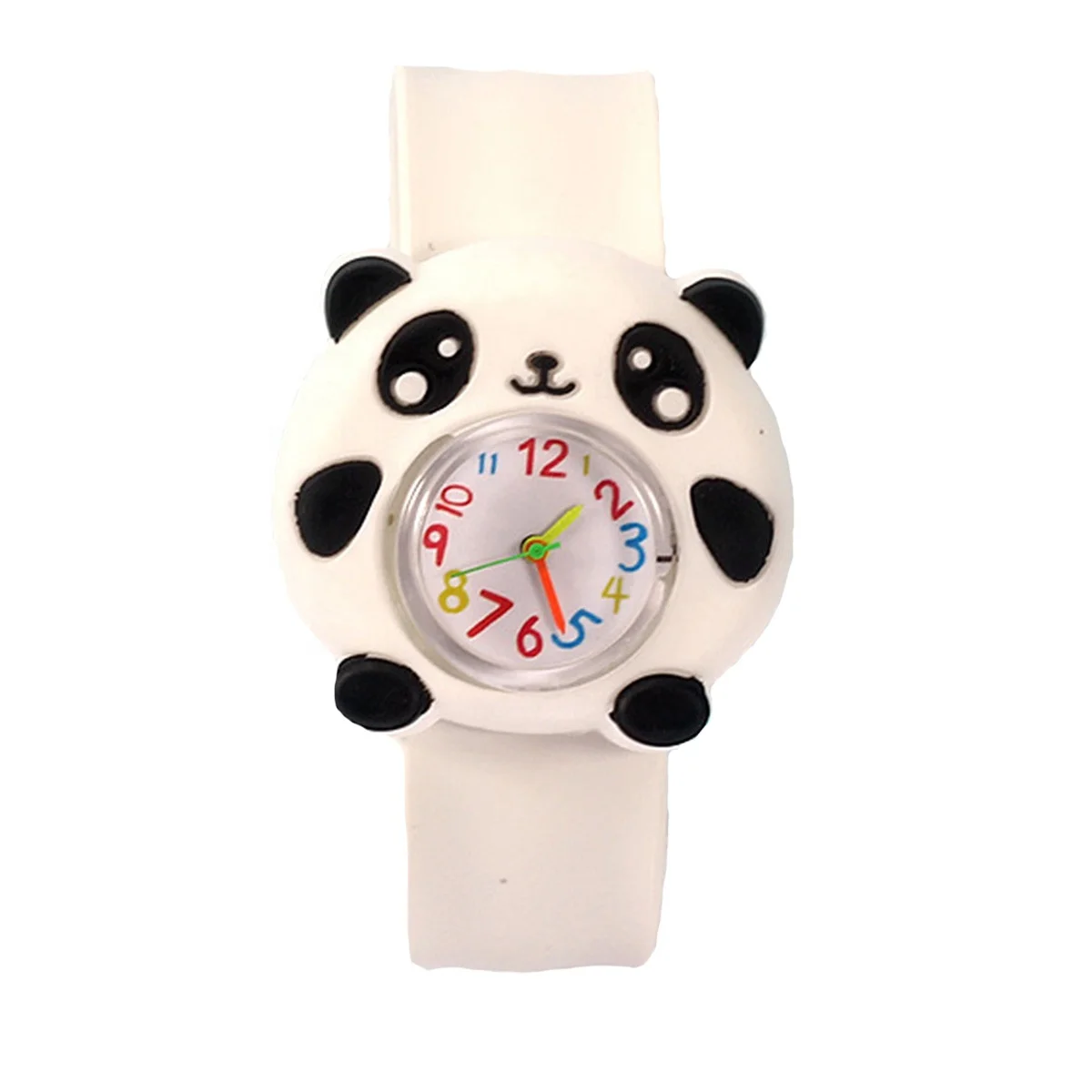 Fashion kid children child panda bee fish animal cartoon figure clap watch cute boys girls student magnet Para para watch