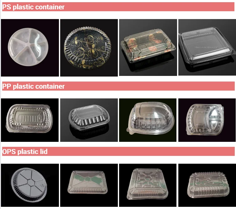 5x5 inch Clear Plastic Hinged Take Out Containers Clamshell Takeout Tray Food Clamshell Containers for Dessert, Cookies, hamburg