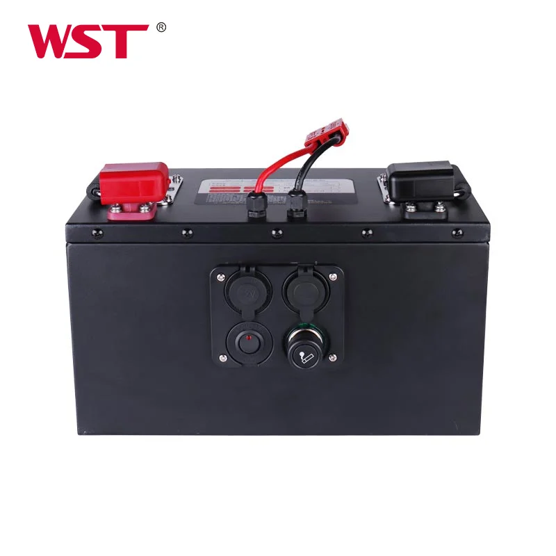 WST llithium battery power station 500w 1000w 24V 50Ah lifepo4 battery pack energy storage backup battery supply