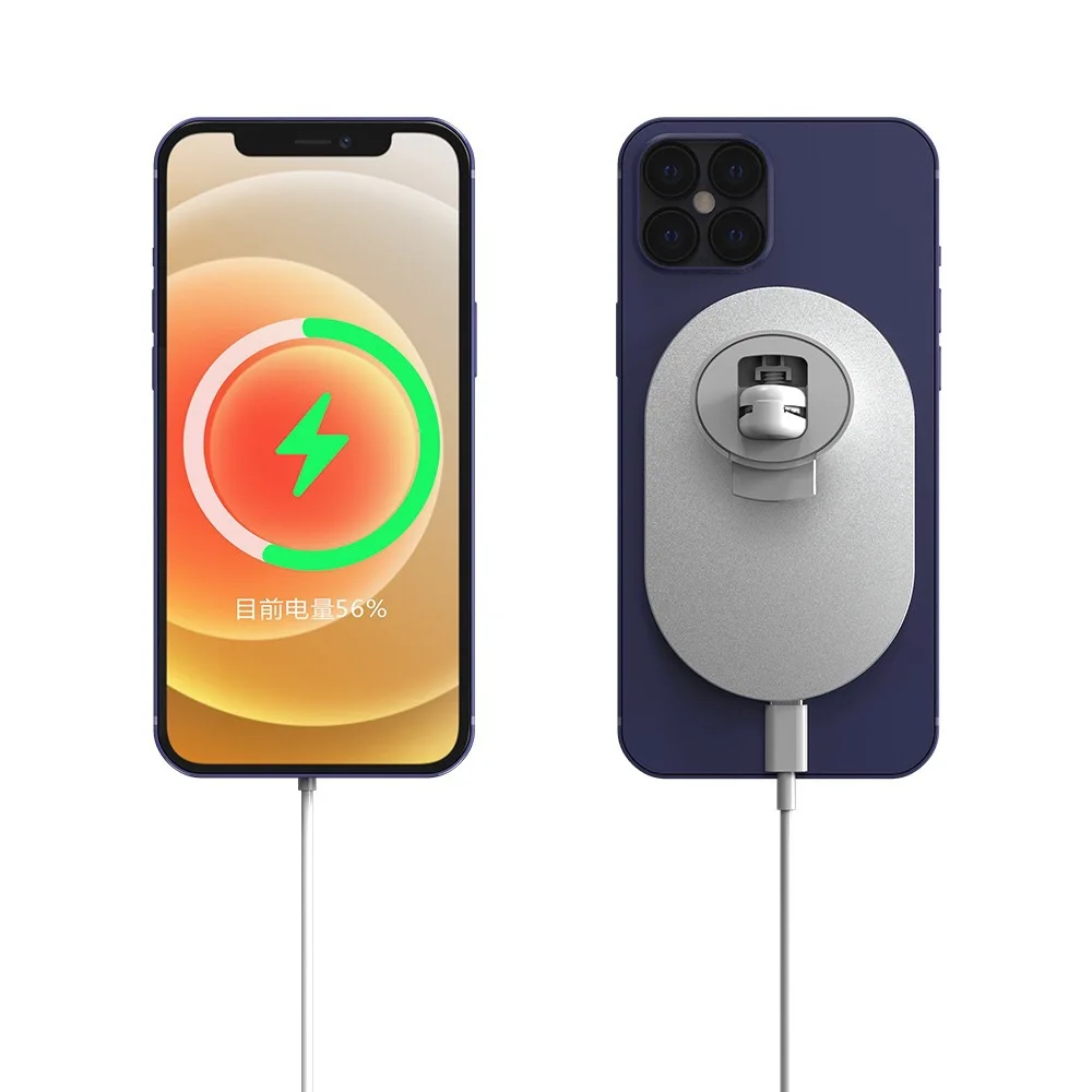  15 Вт беспроводное магнитное автомобильное зарядное устройство для IPhone 12 12Pro Max Мини Автомобильный держатель телефона Быстрая
