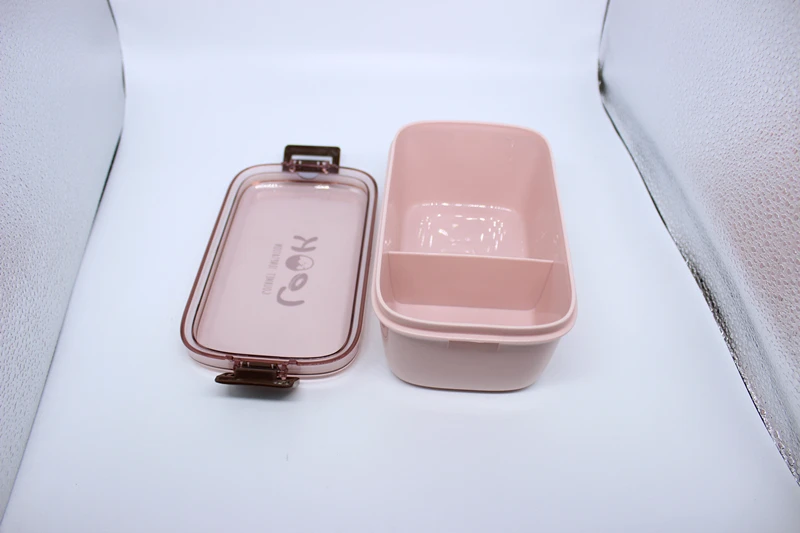 superior quality plastic material 2 compartment bpa free lunch box with compartment