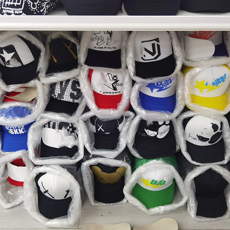 Custom print 3D logo OEM Sport Promotional blank UnstructureD Sport Golf Men Dad trucker Cap Hat