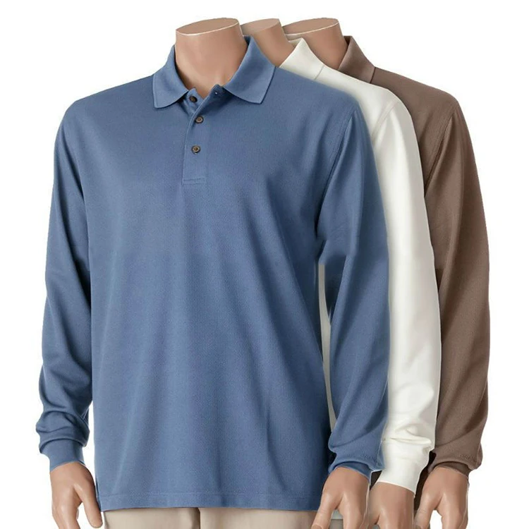 Pure color custom sports outdoor knitted breathable anti wrinkle multifunctional fabric men polo shirt