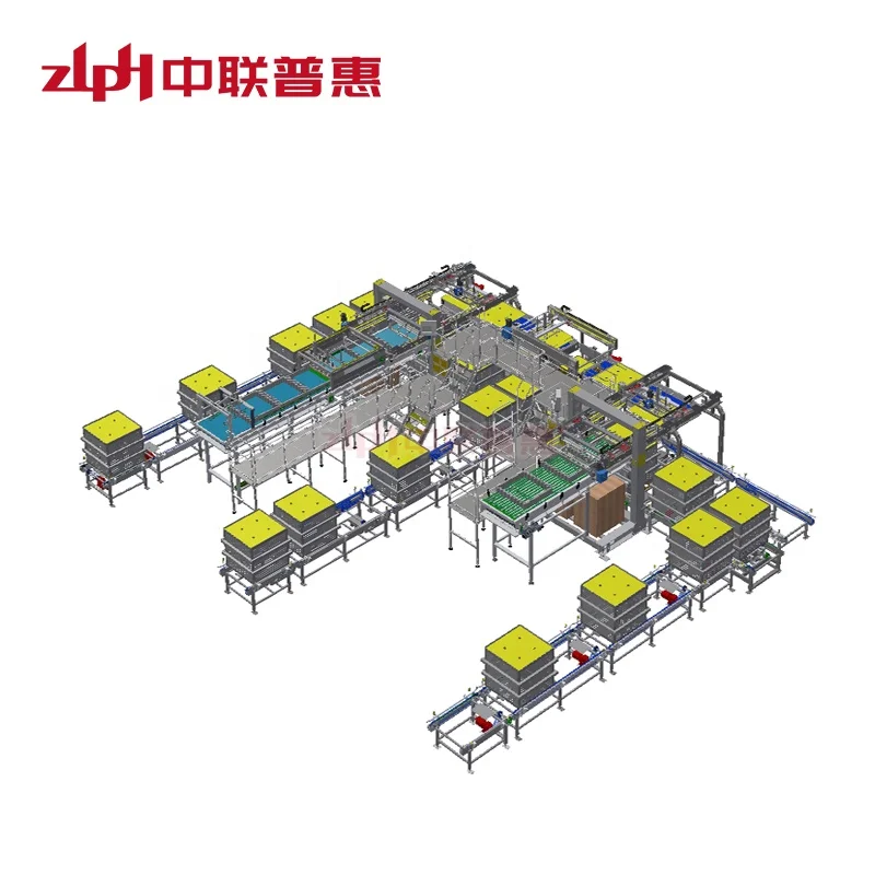 Cans Automatic Loading and Unloading System Bottles Crate Loading System For Autoclave