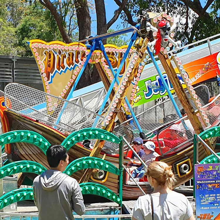 Thrill Extreme Trailer Mounted Mobile Amusement Swing Carnival Kids Mini Pirate Ship For Sale