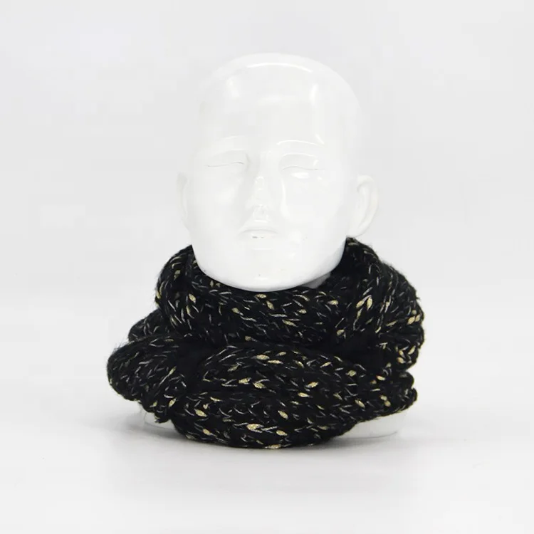 Latest promotion price scarves ladies Mohair with gold thread Jacquard fashion winter scarf