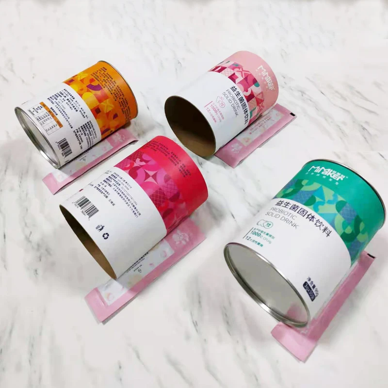 Custom Nice tea paper tubes 10g 15g 20g 30g 50g tea boxes gift boxes with metal lid