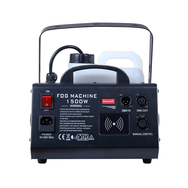 
DJ stage disco equipment 1500W angle adjustable remote control dmx smoke machine fog for club special effects for wedding 