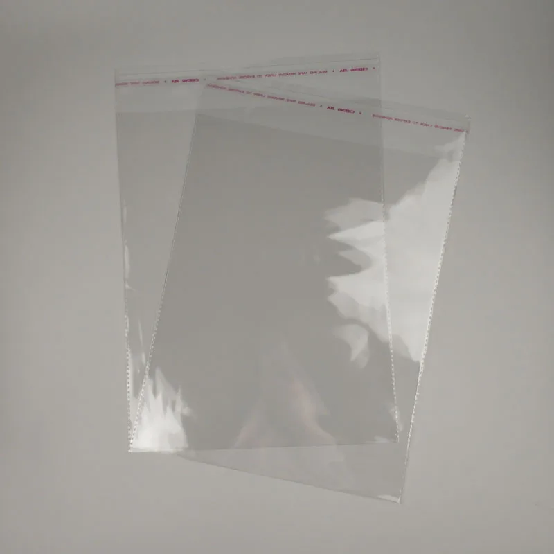 Прозрачный целлофановый прозрачный полиэтиленовый пакет, самоклеящийся БОПП пластиковый пакет для подарочной упаковки