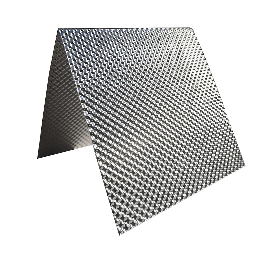 Decoration Wearable Embossed Aluminum Plate Sheet Stucco Embossed Diamond Aluminum Sheets with PVC Polyethylene Film