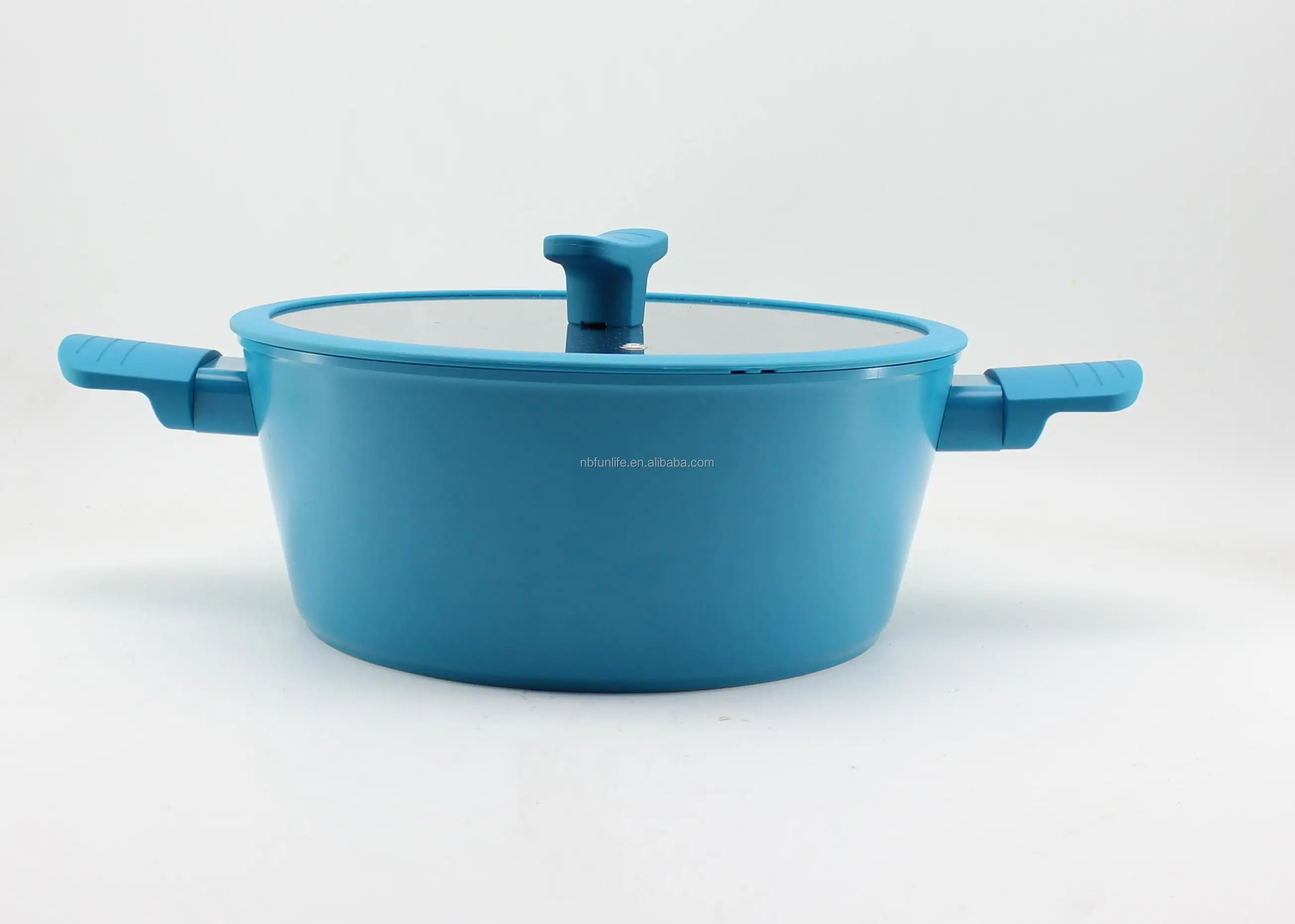 Chef Approved 12Pcs Aluminum Nonstick Food Grade Cooking coating Ceramic Coating Soup pan frying pan Cookware set for Kitchen