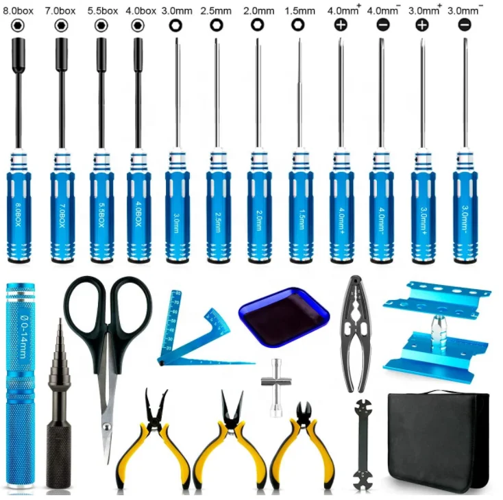 Hex Screwdriver Set 24 in 1 RC Tools Kit Set for DJI Drone RC Car Boat Quadcopter Helicopter