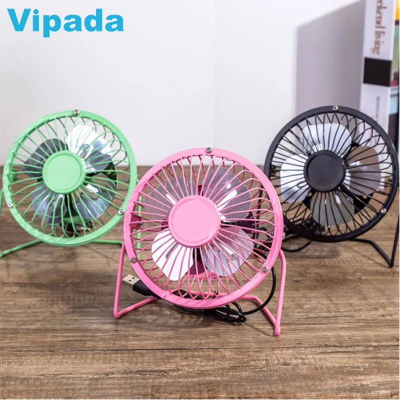 4 Inch USB Mini Desk Table Fan China Metal Body Quiet Small Portable Micro USB Electric Stand Cooling 5V USB Fan