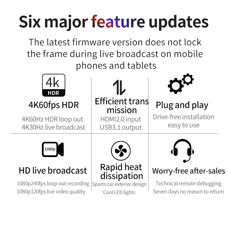 25P Высокое качество Hd Usb 3 0 игры Live 90 120fps запись Captur Box Hd60 S Hdmi type-c 4K видеозахват