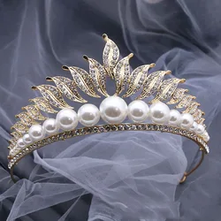 Bride Korean crown exquisite fashion hair ornaments Jin Ao half arc crown location photo headdress manufacturers wholesale