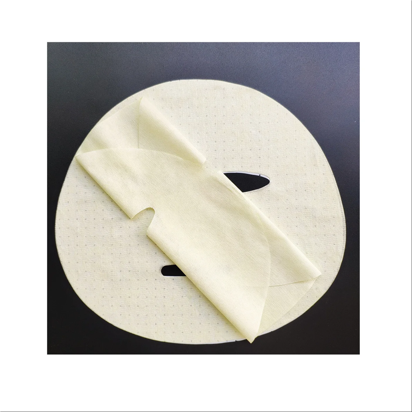Natural Non-woven Lyocell Tea Polyphenols fabrics dry sheet mask for cosmetic facial mask