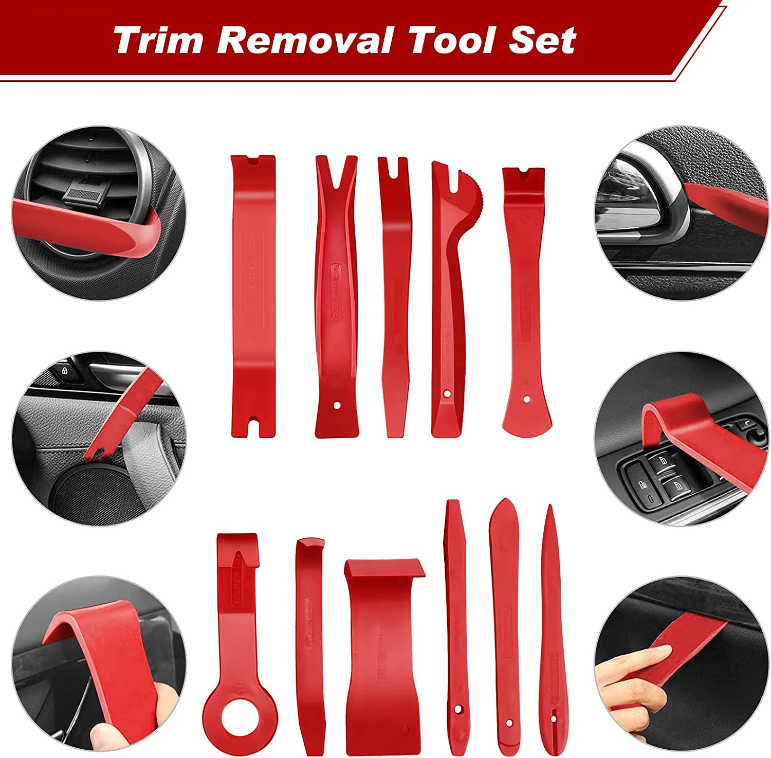 43pcs Auto Interior Disassembly Kit Car Plastic Trim Removal Tool Car Clips Puller Diy Panel Tools For Auto Trim Puller Set