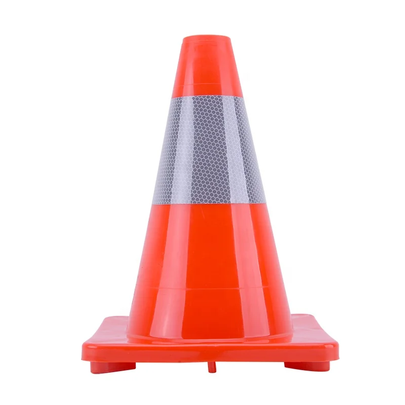 Durable Road Sign Customised Size PVC Material Lighted led Traffic Cone