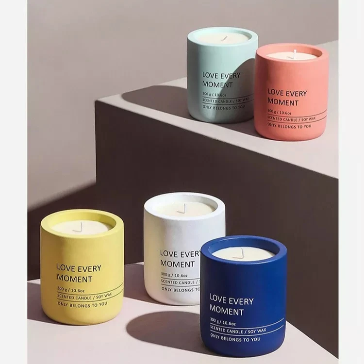 Factory 5oz Yoga Scented Candles High Quality Glass Soy Wax Crystal  Jar Candles for Home Decoration