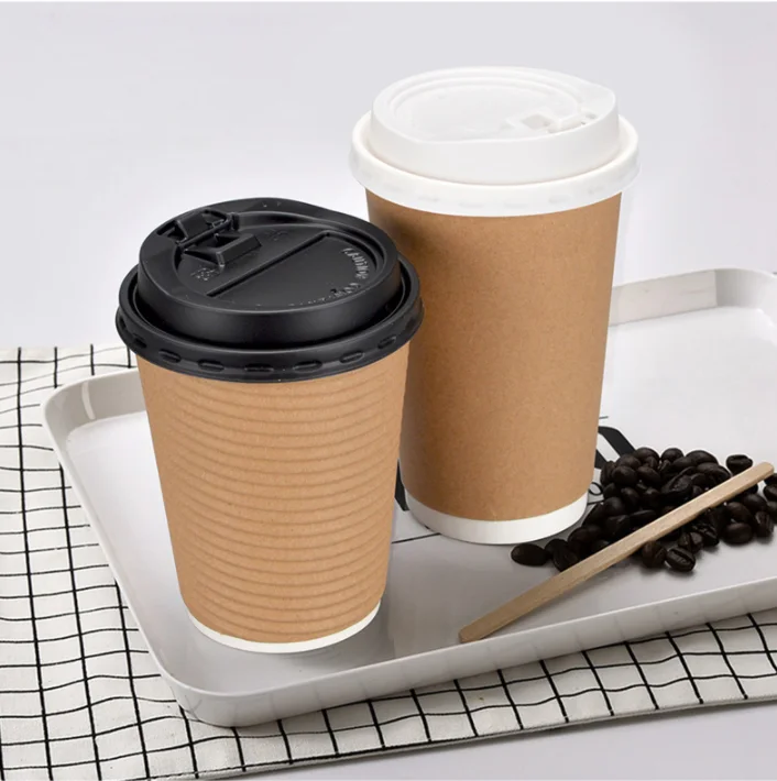 Wholesale Disposable Recyclable Takeaway Paper Milk Tea Coffee Cup